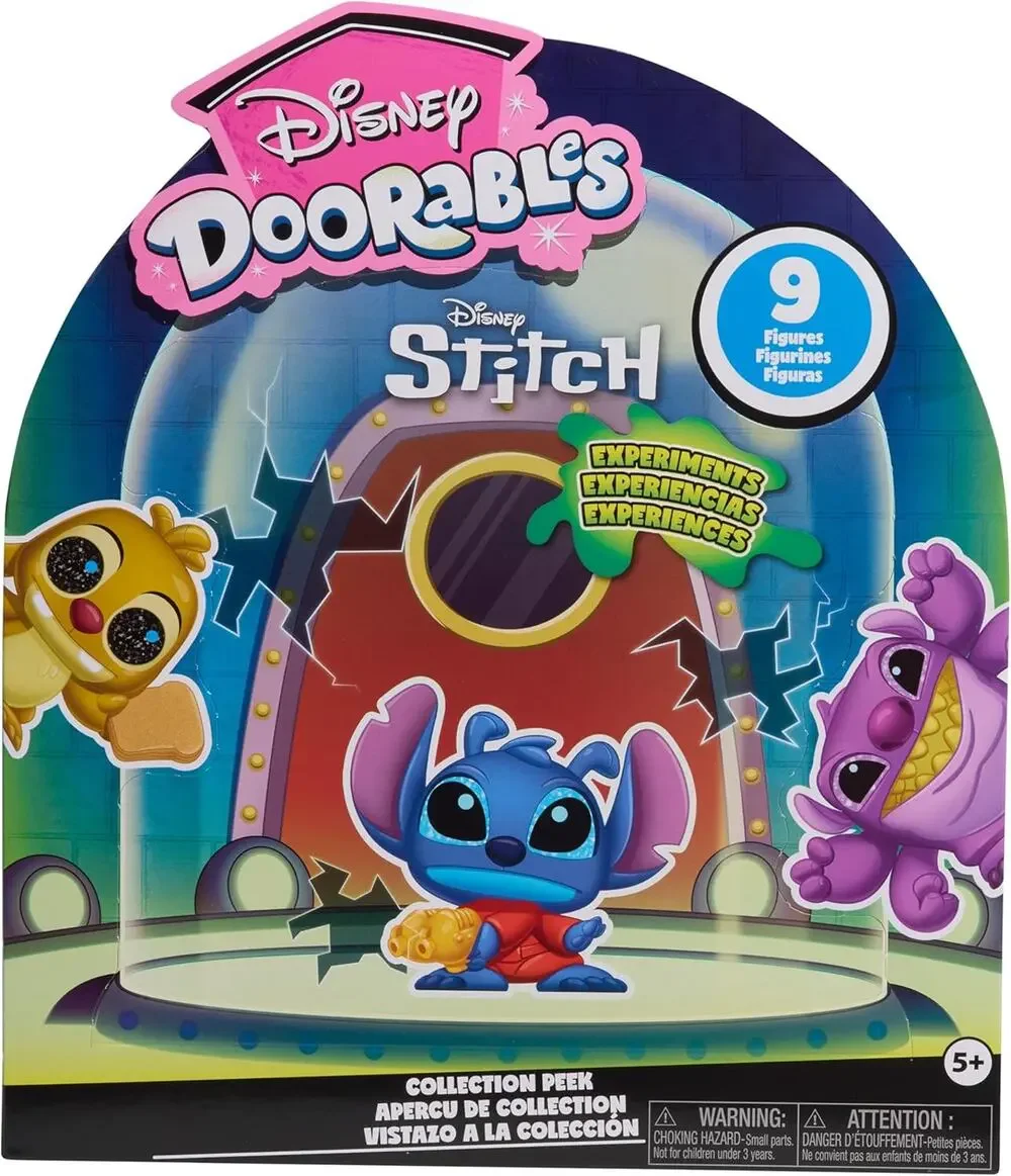 Disney Doorables Stitch Experiments Collection Peek 9 Figures Unboxing NWT